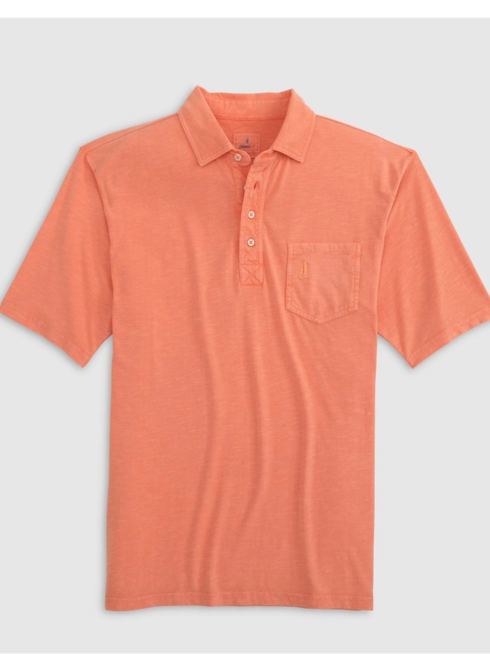 Boys Johnnie O Short Sleeve Polo Shirt in Coral/orange size 7
